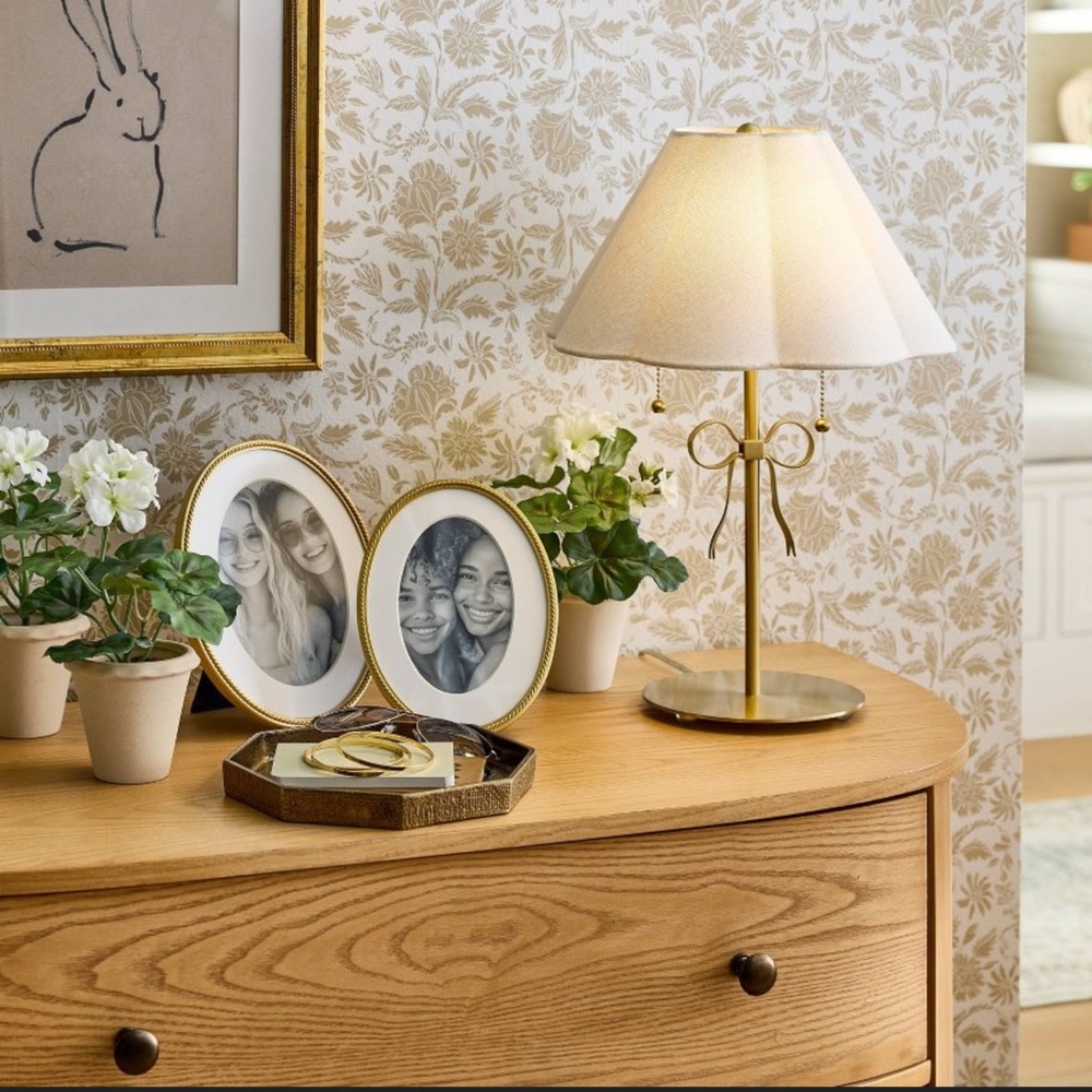 Threshold Designed With Studio McGee Stick Lamp With Bow Brass. Brand New.
